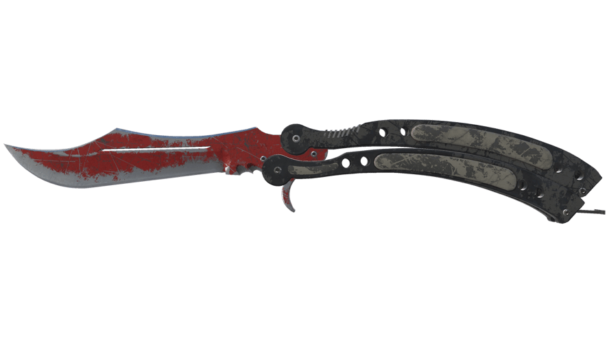 ★ Butterfly Knife | Crimson Web (Battle-Scarred)