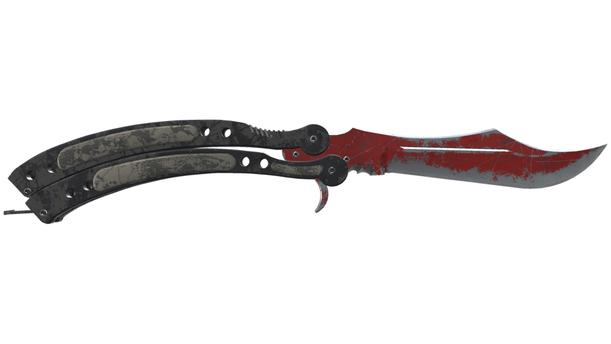 ★ Butterfly Knife | Crimson Web (Battle-Scarred)