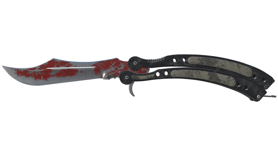 ★ Butterfly Knife | Crimson Web (Battle-Scarred)