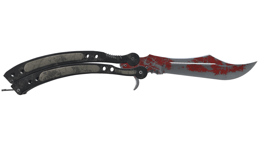 ★ Butterfly Knife | Crimson Web (Battle-Scarred)