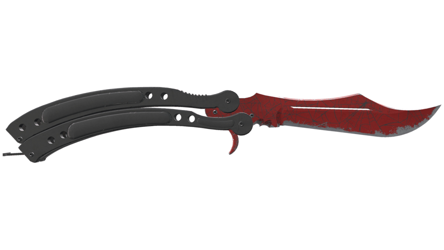 ★ Butterfly Knife | Crimson Web (Field-Tested)