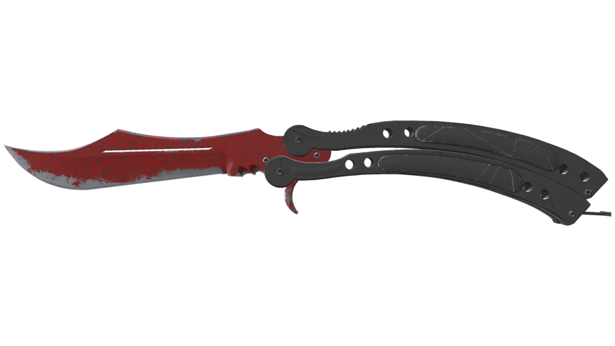 ★ Butterfly Knife | Crimson Web (Field-Tested)
