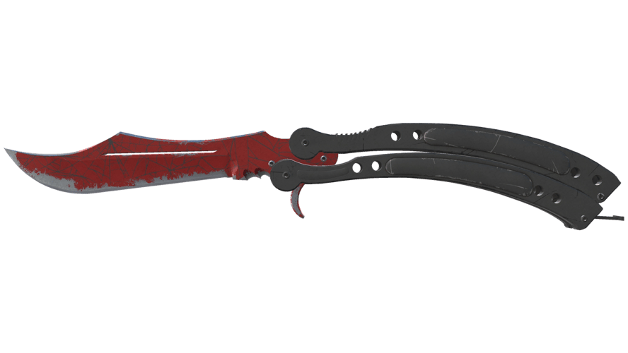 ★ Butterfly Knife | Crimson Web (Field-Tested)
