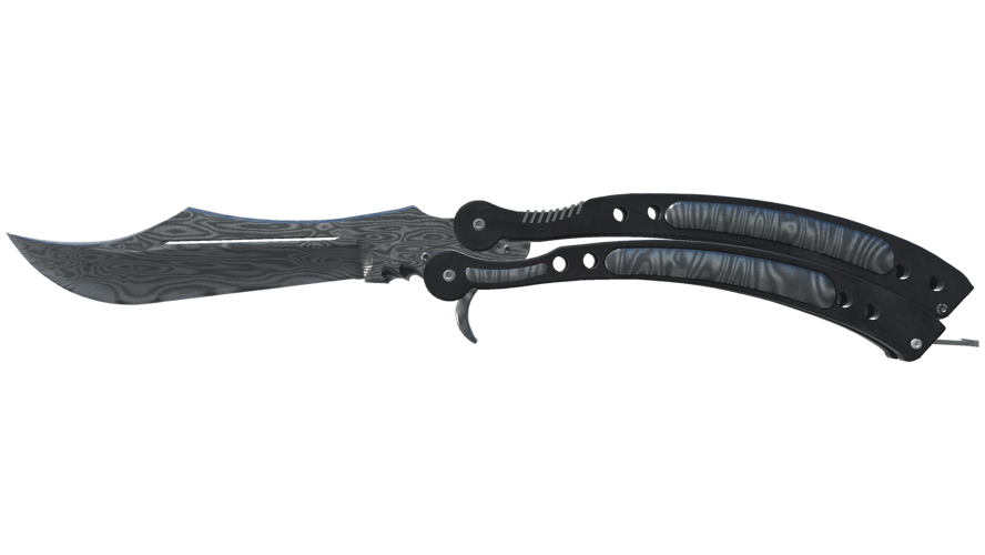 ★ Butterfly Knife | Damascus Steel (Well-Worn)