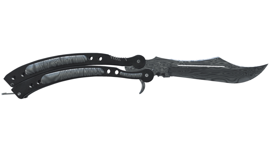 ★ Butterfly Knife | Damascus Steel (Well-Worn)