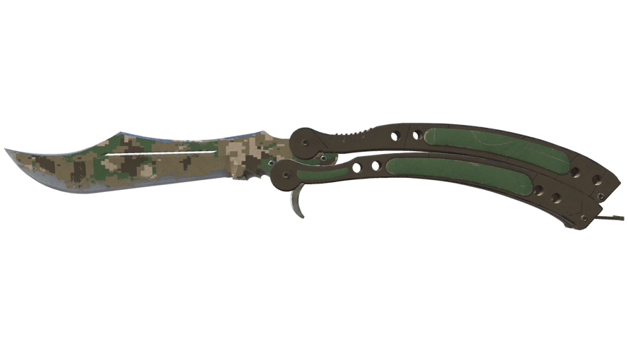 ★ Butterfly Knife | Forest DDPAT (Well-Worn)