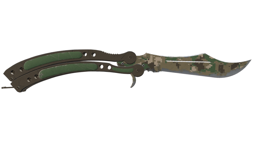 ★ Butterfly Knife | Forest DDPAT (Well-Worn)