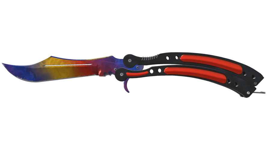 ★ Butterfly Knife | Marble Fade (Minimal Wear)
