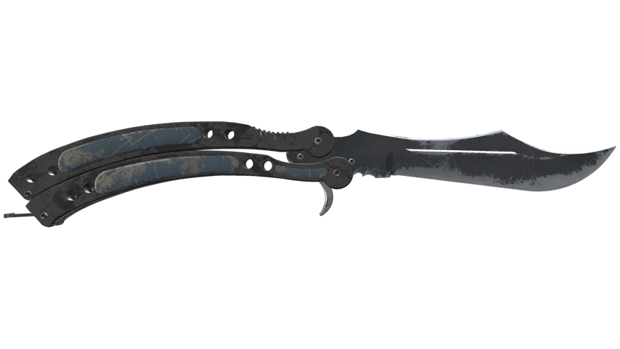 ★ Butterfly Knife | Night (Battle-Scarred)