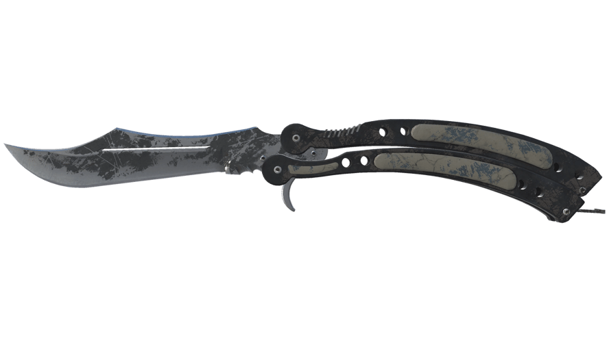★ Butterfly Knife | Night (Battle-Scarred)