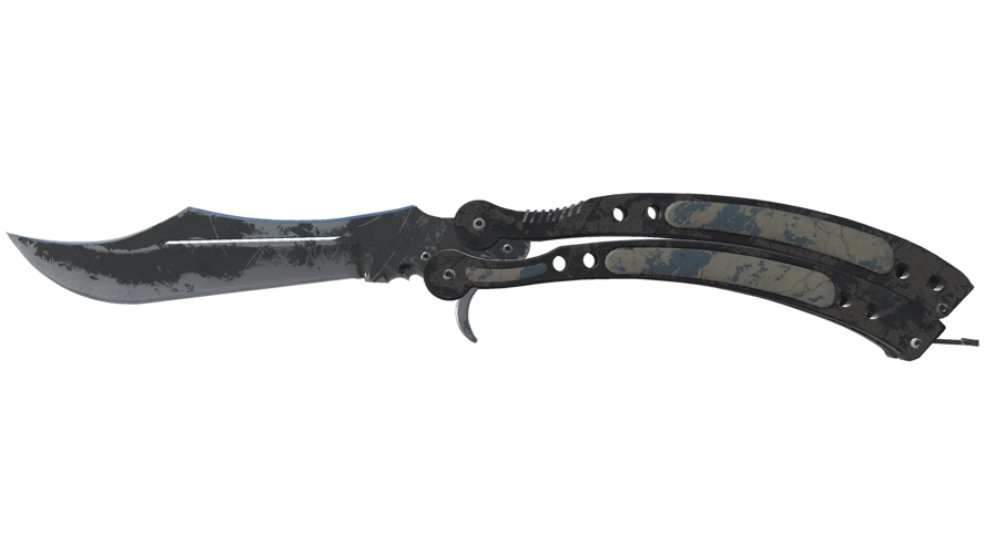 ★ Butterfly Knife | Night (Battle-Scarred)