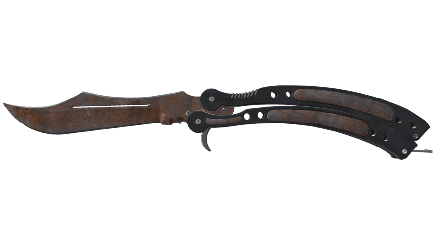 ★ Butterfly Knife | Rust Coat (Battle-Scarred)