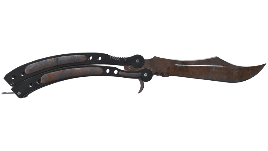 ★ Butterfly Knife | Rust Coat (Battle-Scarred)