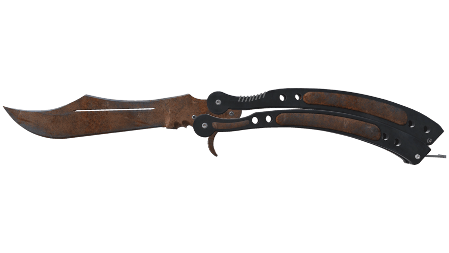 ★ Butterfly Knife | Rust Coat (Battle-Scarred)