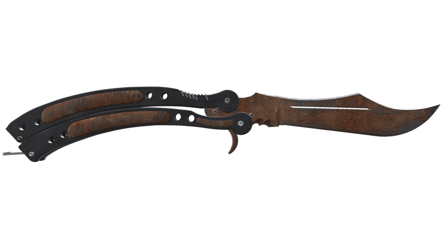 ★ Butterfly Knife | Rust Coat (Battle-Scarred)