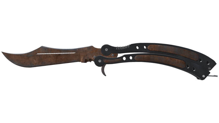 ★ Butterfly Knife | Rust Coat (Battle-Scarred)