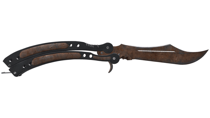 ★ Butterfly Knife | Rust Coat (Battle-Scarred)