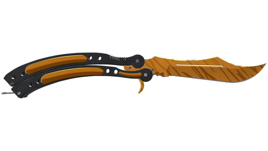 ★ Butterfly Knife | Tiger Tooth (Minimal Wear)