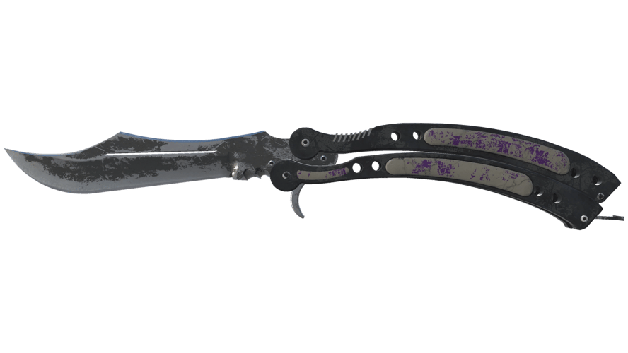 ★ Butterfly Knife | Ultraviolet (Battle-Scarred)
