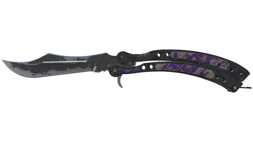 ★ Butterfly Knife | Ultraviolet (Battle-Scarred)