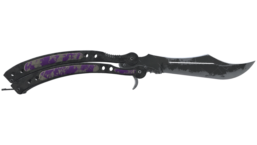 ★ Butterfly Knife | Ultraviolet (Battle-Scarred)