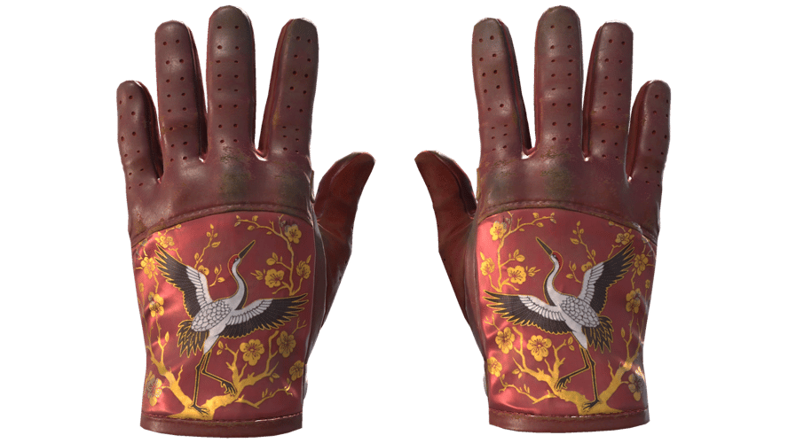 ★ Driver Gloves | Brocade Crane (Battle-Scarred)