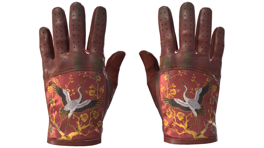 ★ Driver Gloves | Brocade Crane (Battle-Scarred)