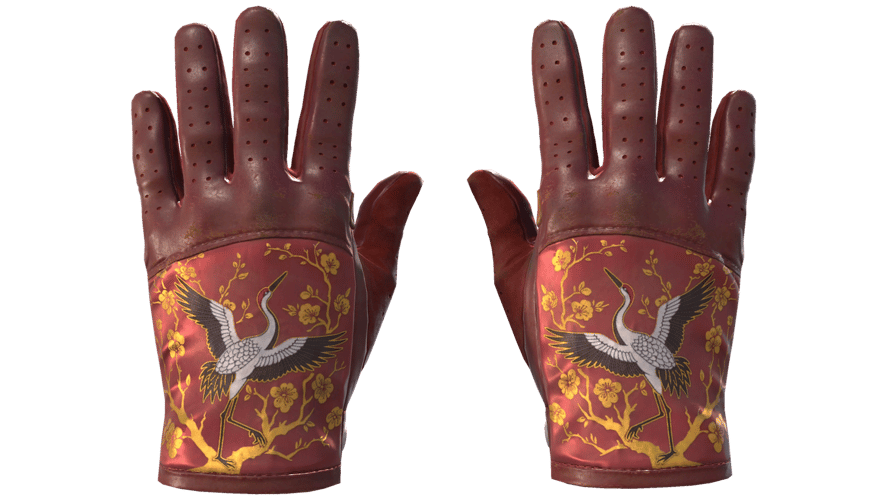 ★ Driver Gloves | Brocade Crane (Field-Tested)