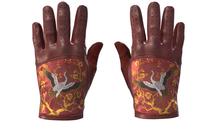 ★ Driver Gloves | Brocade Crane (Well-Worn)