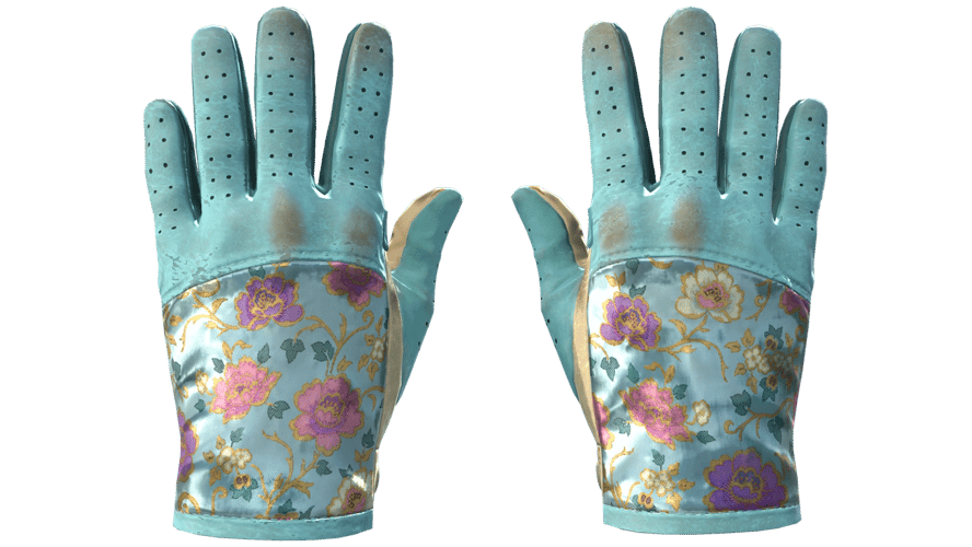 ★ Driver Gloves | Brocade Flowers (Well-Worn)