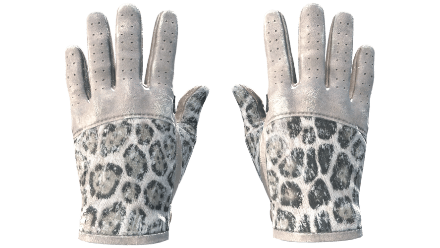 ★ Driver Gloves | Snow Leopard (Well-Worn)