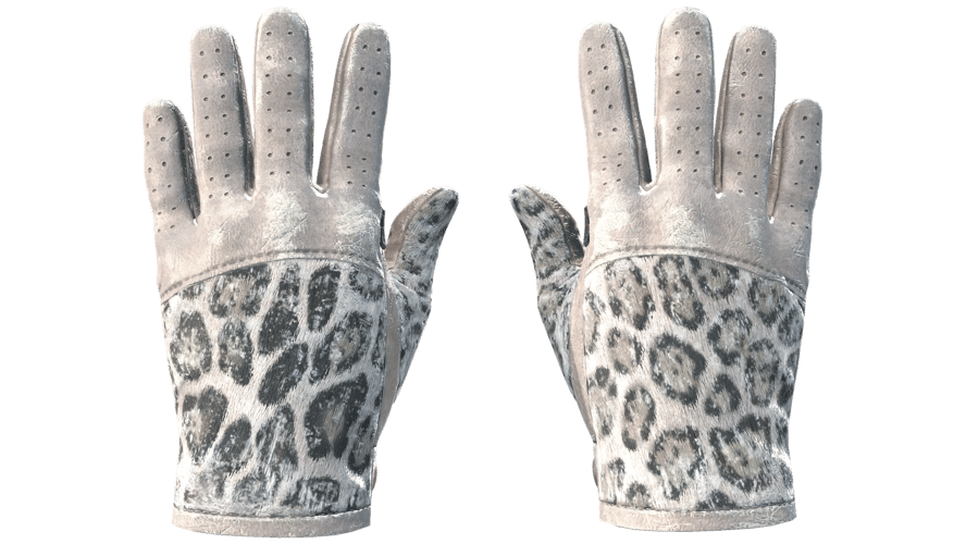 ★ Driver Gloves | Snow Leopard (Well-Worn)