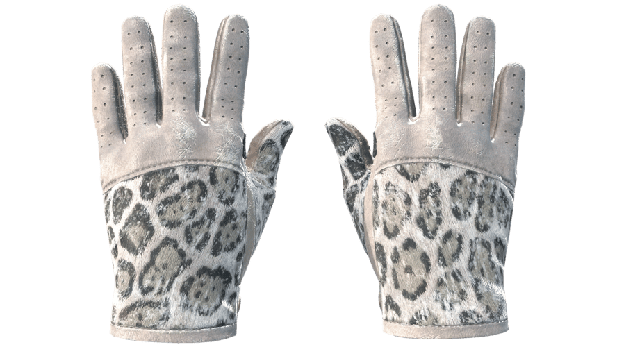 ★ Driver Gloves | Snow Leopard (Well-Worn)