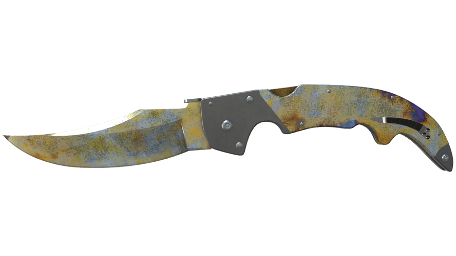 ★ Falchion Knife | Case Hardened (Well-Worn)