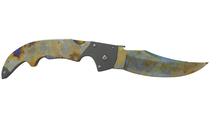 ★ Falchion Knife | Case Hardened (Well-Worn)