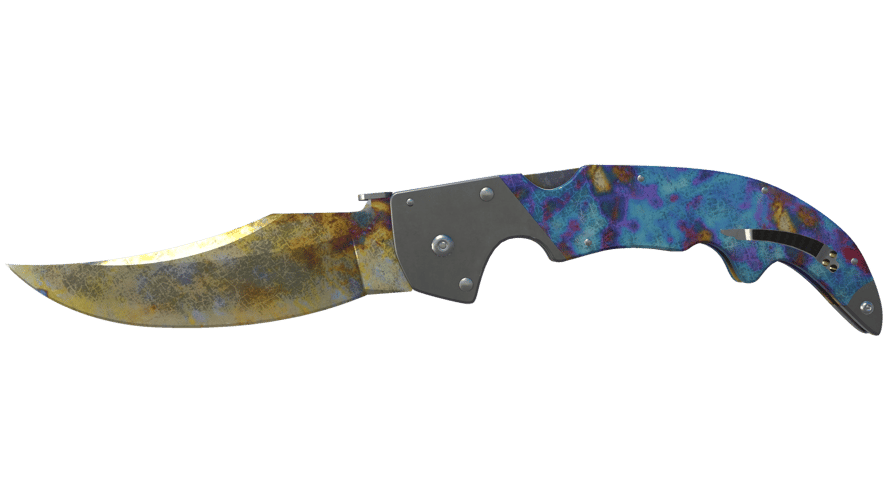 ★ Falchion Knife | Case Hardened (Well-Worn)