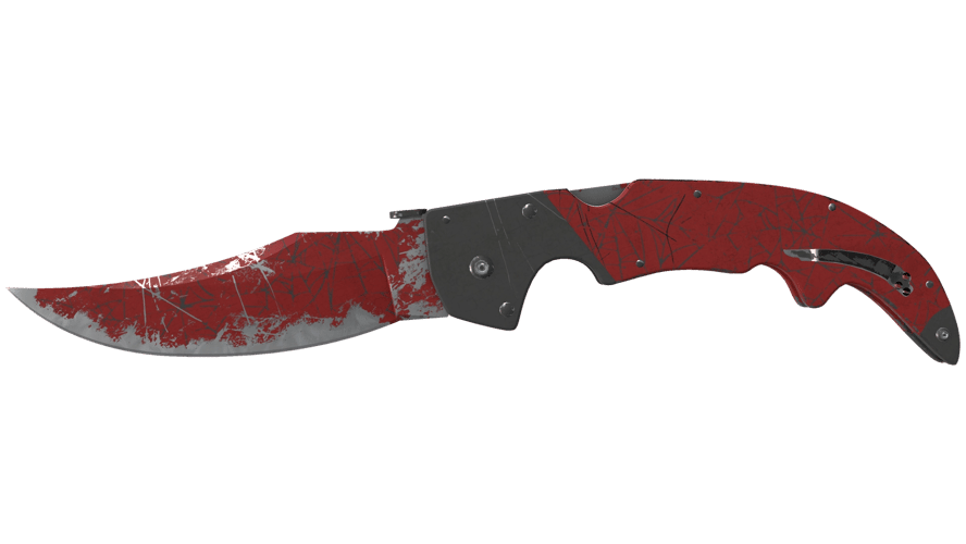 ★ Falchion Knife | Crimson Web (Battle-Scarred)