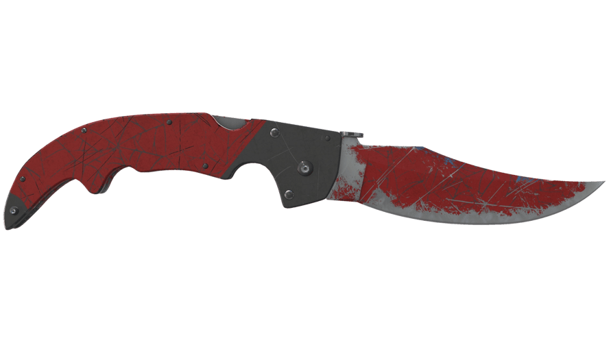 ★ Falchion Knife | Crimson Web (Battle-Scarred)