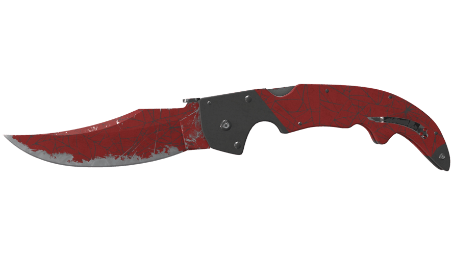 ★ Falchion Knife | Crimson Web (Well-Worn)