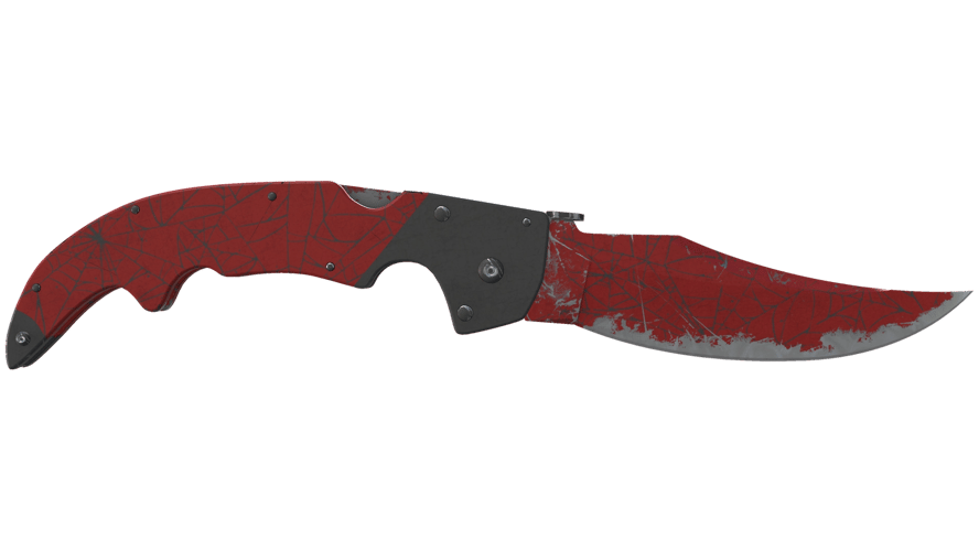 ★ Falchion Knife | Crimson Web (Well-Worn)
