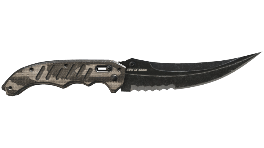 ★ Flip Knife | Black Laminate (Field-Tested)