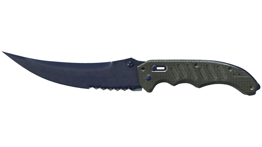 ★ Flip Knife | Blue Steel (Battle-Scarred)