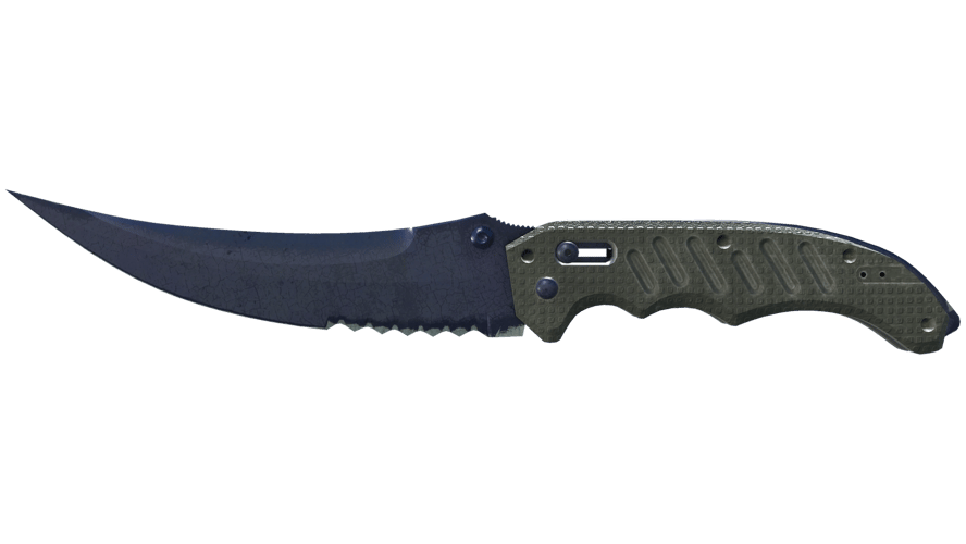 ★ Flip Knife | Blue Steel (Battle-Scarred)