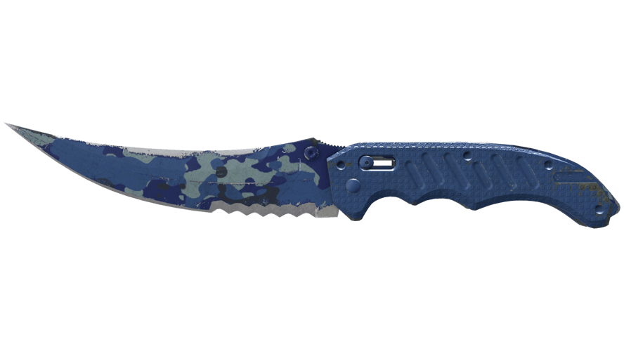 ★ Flip Knife | Bright Water (Well-Worn)