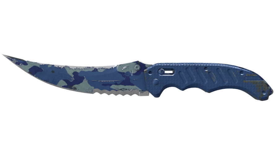 ★ Flip Knife | Bright Water (Well-Worn)