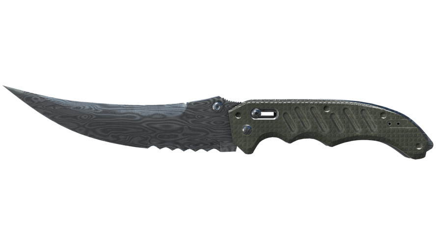 ★ Flip Knife | Damascus Steel (Battle-Scarred)
