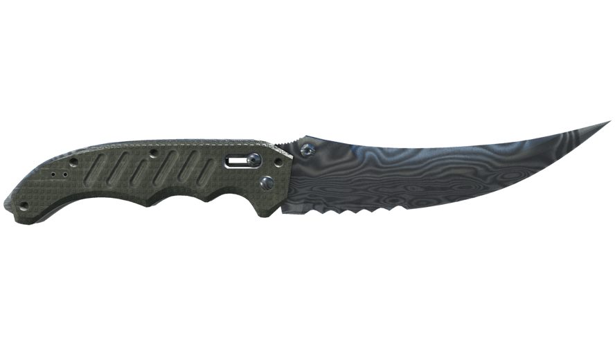 ★ Flip Knife | Damascus Steel (Battle-Scarred)