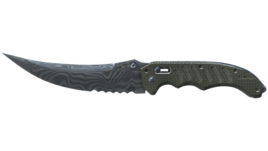 ★ Flip Knife | Damascus Steel (Well-Worn)