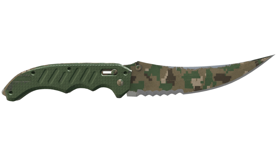 ★ Flip Knife | Forest DDPAT (Well-Worn)