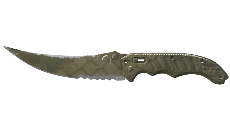 ★ Flip Knife | Safari Mesh (Battle-Scarred)